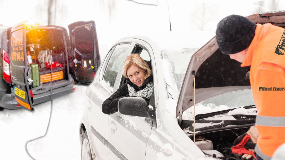 Car being towed due to wrong fuel issue – fuel contamination symptoms.