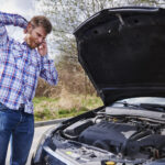 Wrong Fuel Doctors van assisting a stranded driver in Hayes after petrol was put into a diesel car.