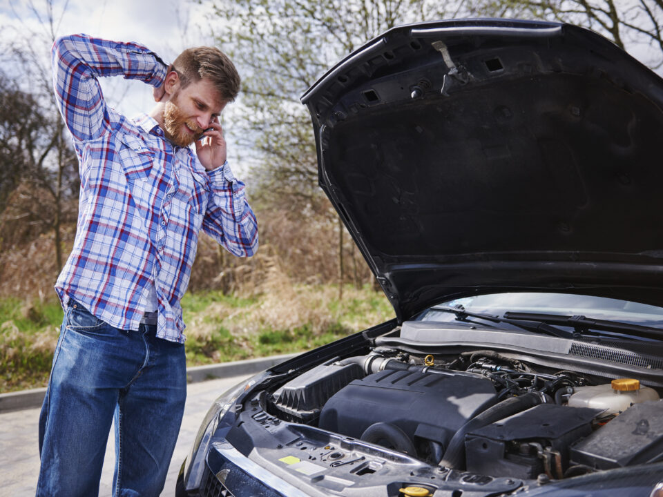 Wrong Fuel Doctors van assisting a stranded driver in Hayes after petrol was put into a diesel car.